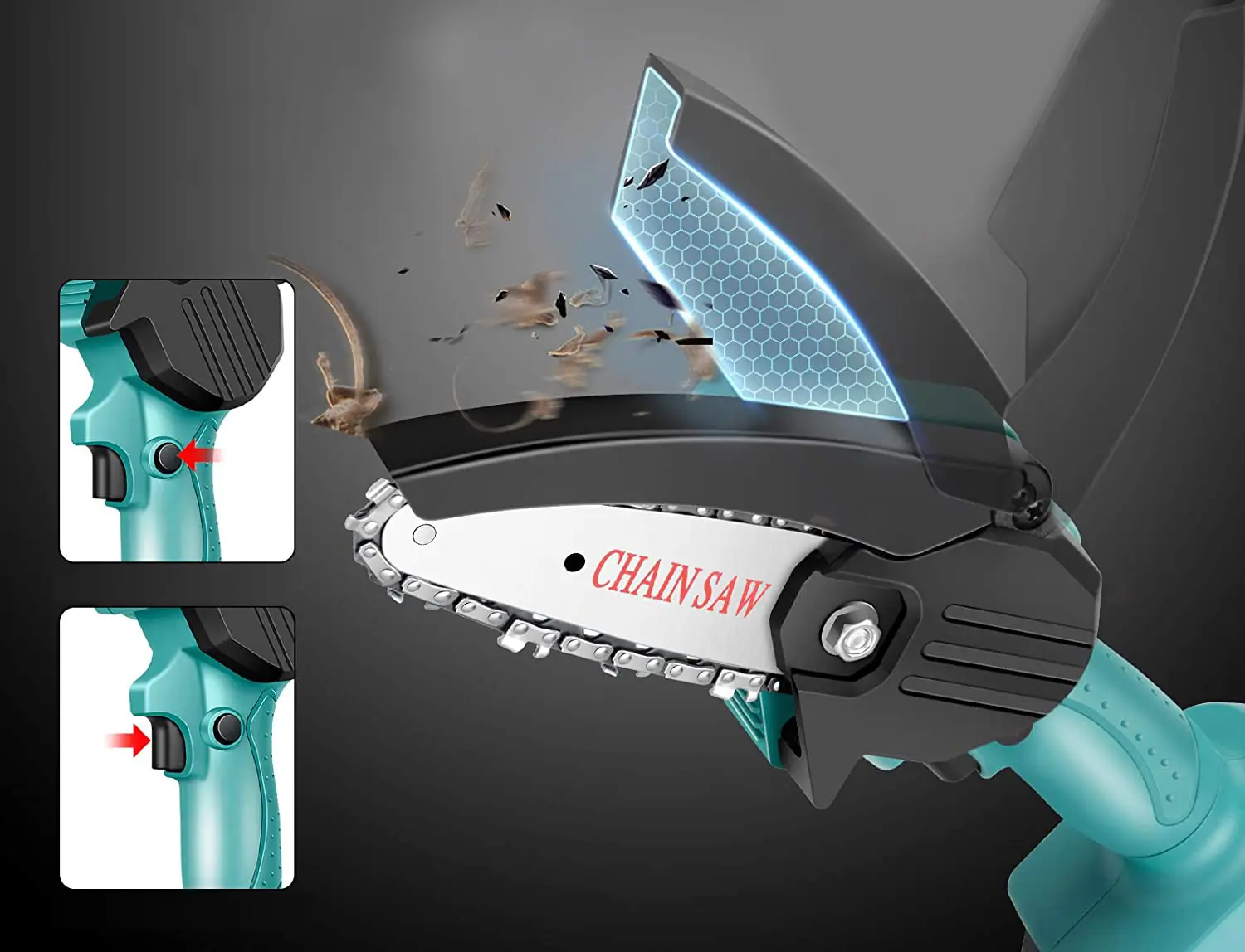 Section photo: Innovative tooth design and non-slip handle
